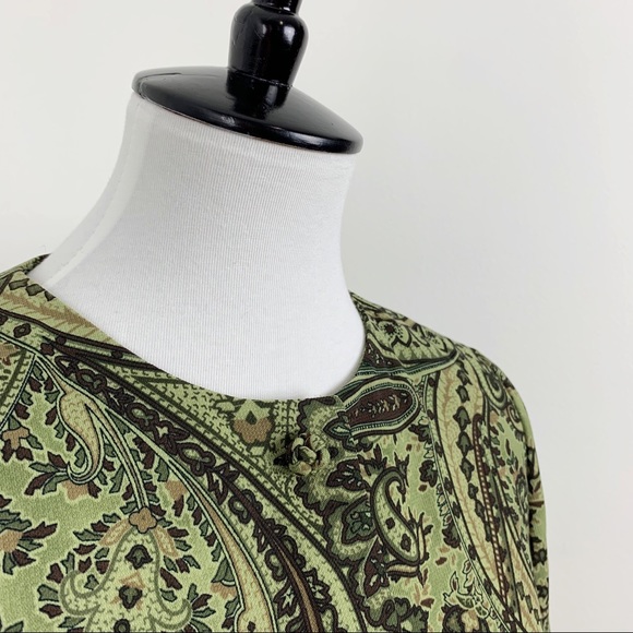 Rafael | Green Paisley Work Blazer Jacket Coat - Picture 5 of 5